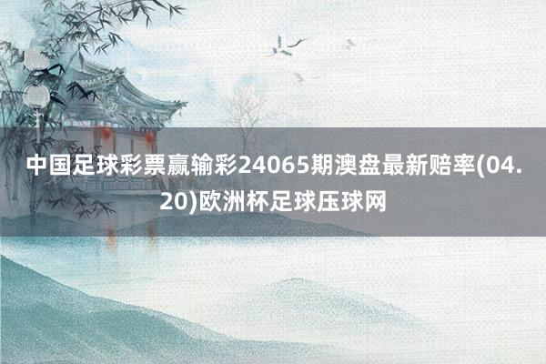 中国足球彩票赢输彩24065期澳盘最新赔率(04.20)欧洲杯足球压球网