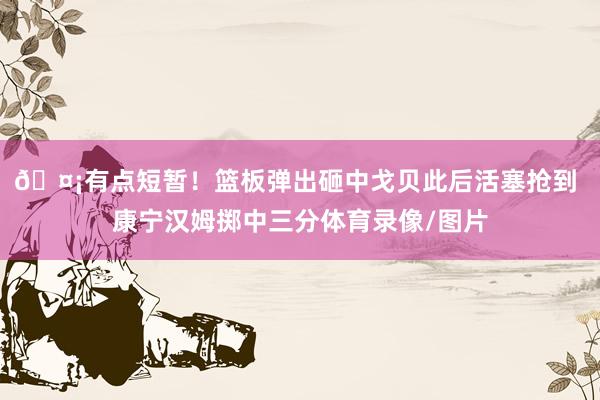 🤡有点短暂！篮板弹出砸中戈贝此后活塞抢到 康宁汉姆掷中三分体育录像/图片