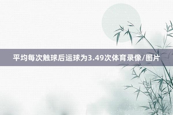 平均每次触球后运球为3.49次体育录像/图片