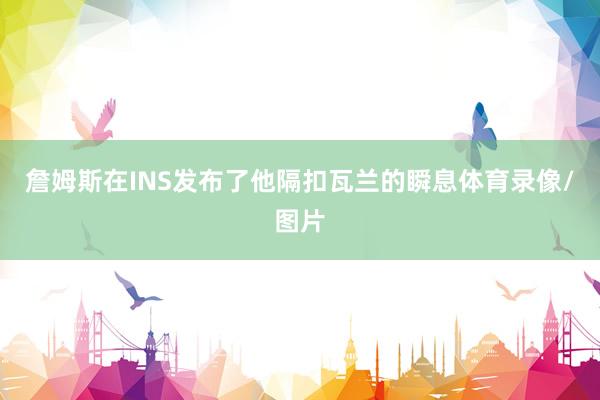 詹姆斯在INS发布了他隔扣瓦兰的瞬息体育录像/图片